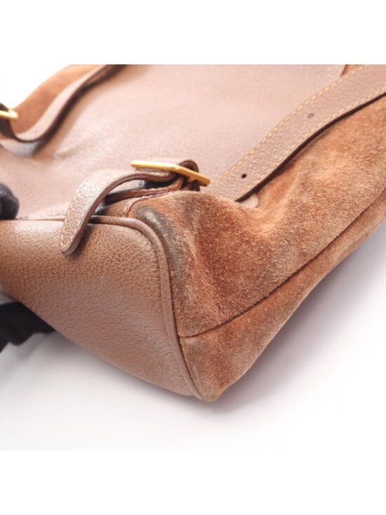 Gucci Backpack Bamboo 003 Brown Suede Leather Sac main image 5